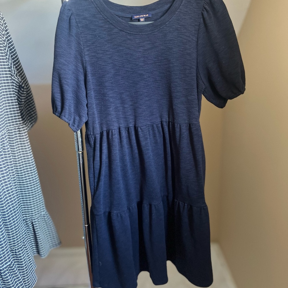 Skies Are Blue Dark Blue dress